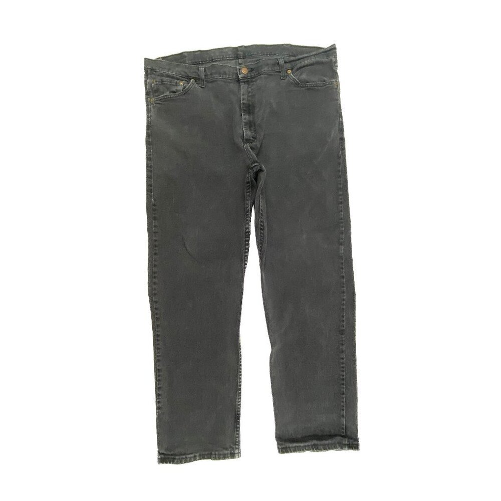 Wrangler Straight‎ Leg Men's size 42x30 Black Denim jeans